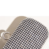 Maxbell Rhinestone Evening Bag with Detachable Chain Party Prom Bridal Purse Durable