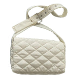 Maxbell Female Woman Casual Shoulder Bag Soft Quilted Fashion Strap Length 132cm White