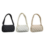 Maxbell Trendy Shoulder Bag Classic Warm Underarm Bag Women Lightweight for Party Black