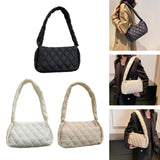 Maxbell Trendy Shoulder Bag Classic Warm Underarm Bag Women Lightweight for Party Black