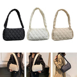Maxbell Trendy Shoulder Bag Classic Warm Underarm Bag Women Lightweight for Party Black