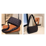 Maxbell Trendy Shoulder Bag Classic Warm Underarm Bag Women Lightweight for Party Black
