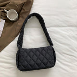 Maxbell Trendy Shoulder Bag Classic Warm Underarm Bag Women Lightweight for Party Black
