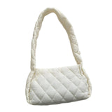 Maxbell Trendy Shoulder Bag Classic Warm Underarm Bag Women Lightweight for Party White