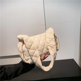 Maxbell Trendy Shoulder Bag Classic Warm Underarm Bag Women Lightweight for Party Beige