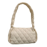 Maxbell Trendy Shoulder Bag Classic Warm Underarm Bag Women Lightweight for Party Beige