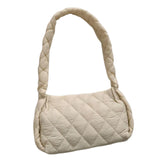 Maxbell Trendy Shoulder Bag Classic Warm Underarm Bag Women Lightweight for Party Beige