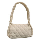 Maxbell Trendy Shoulder Bag Classic Warm Underarm Bag Women Lightweight for Party Beige