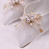 Maxbell 2Pcs Bridal Shoe Clips Charms DIY Accessories for Banquet Sandals Flats