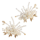 Maxbell 2Pcs Bridal Shoe Clips Charms DIY Accessories for Banquet Sandals Flats