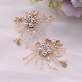 Maxbell 2Pcs Bridal Shoe Clips Charms DIY Accessories for Banquet Sandals Flats