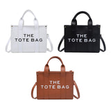 Maxbell Girls Woman Tote Top Handle Shoulder Bag PU Leather Adjustable Strap Stylish White
