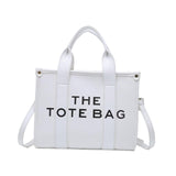 Maxbell Girls Woman Tote Top Handle Shoulder Bag PU Leather Adjustable Strap Stylish White