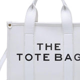 Maxbell Girls Woman Tote Top Handle Shoulder Bag PU Leather Adjustable Strap Stylish White