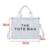Maxbell Girls Woman Tote Top Handle Shoulder Bag PU Leather Adjustable Strap Stylish White