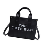 Maxbell Girls Woman Tote Top Handle Shoulder Bag PU Leather Adjustable Strap Stylish Black