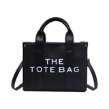 Maxbell Girls Woman Tote Top Handle Shoulder Bag PU Leather Adjustable Strap Stylish Black