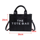 Maxbell Girls Woman Tote Top Handle Shoulder Bag PU Leather Adjustable Strap Stylish Black