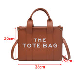 Maxbell Girls Woman Tote Top Handle Shoulder Bag PU Leather Adjustable Strap Stylish Brown