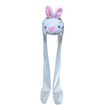 Maxbell Funny Plush Animal Hat Gloves Scarf Fancy Dress Decoration Holiday Hat Rabbit