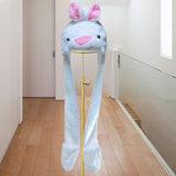 Maxbell Funny Plush Animal Hat Gloves Scarf Fancy Dress Decoration Holiday Hat Rabbit