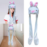 Maxbell Funny Plush Animal Hat Gloves Scarf Fancy Dress Decoration Holiday Hat Rabbit