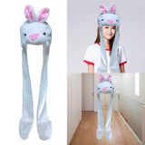 Maxbell Funny Plush Animal Hat Gloves Scarf Fancy Dress Decoration Holiday Hat Rabbit