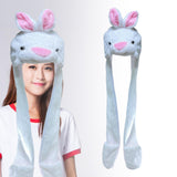 Maxbell Funny Plush Animal Hat Gloves Scarf Fancy Dress Decoration Holiday Hat Rabbit