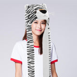 Maxbell Funny Plush Animal Hat Gloves Scarf Fancy Dress Decoration Holiday Hat Tiger