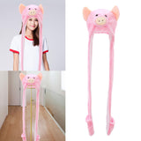 Maxbell Funny Plush Animal Hat Gloves Scarf Fancy Dress Decoration Holiday Hat Pig