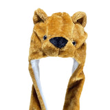 Maxbell Funny Plush Animal Hat Gloves Scarf Fancy Dress Decoration Holiday Hat Little Bear