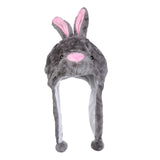 Maxbell Animal Plush Hat festival outdoor Halloween Costume Gift Fancy Dress Cosplay Gray Rabbit