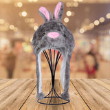 Maxbell Animal Plush Hat festival outdoor Halloween Costume Gift Fancy Dress Cosplay Gray Rabbit