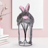 Maxbell Animal Plush Hat festival outdoor Halloween Costume Gift Fancy Dress Cosplay Gray Rabbit