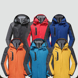 Maxbell Men Windproof Coat Casual Jackets Winter Windbreaker for Skiing Camping 5XL Black