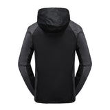 Maxbell Men Windproof Coat Casual Jackets Winter Windbreaker for Skiing Camping 5XL Black