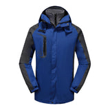 Maxbell Men Windproof Coat Casual Jackets Winter Windbreaker for Skiing Camping L Dark Blue