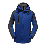 Maxbell Men Windproof Coat Casual Jackets Winter Windbreaker for Skiing Camping L Dark Blue