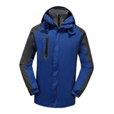 Maxbell Men Windproof Coat Casual Jackets Winter Windbreaker for Skiing Camping L Dark Blue