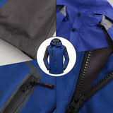 Maxbell Men Windproof Coat Casual Jackets Winter Windbreaker for Skiing Camping L Dark Blue