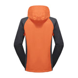Maxbell Men Windproof Coat Casual Jackets Winter Windbreaker for Skiing Camping 5XL Orange
