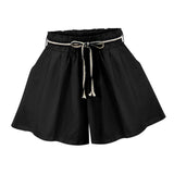 Maxbell Women Summer Shorts Ladies Leisure Shorts for Beach Outdoor Indoor Black XL