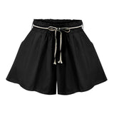 Maxbell Women Summer Shorts Ladies Leisure Shorts for Beach Outdoor Indoor Black XL
