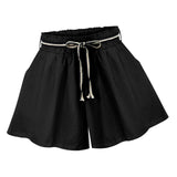 Maxbell Women Summer Shorts Ladies Leisure Shorts for Beach Outdoor Indoor Black XL