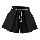 Maxbell Women Summer Shorts Ladies Leisure Shorts for Beach Outdoor Indoor Black XL