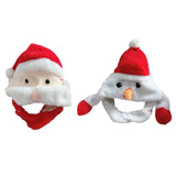 Maxbell Christmas Plush Hat Xmas Hat Novelty Winter Photo Prop for Cosplay Festival Santa Claus45cmx30cm