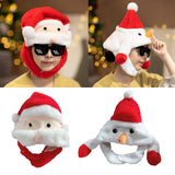 Maxbell Christmas Plush Hat Xmas Hat Novelty Winter Photo Prop for Cosplay Festival Santa Claus45cmx30cm