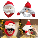 Maxbell Christmas Plush Hat Xmas Hat Novelty Winter Photo Prop for Cosplay Festival Santa Claus45cmx30cm