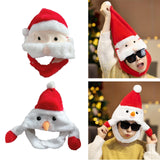 Maxbell Christmas Plush Hat Xmas Hat Novelty Winter Photo Prop for Cosplay Festival Santa Claus45cmx30cm