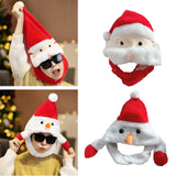 Maxbell Christmas Plush Hat Xmas Hat Novelty Winter Photo Prop for Cosplay Festival Santa Claus45cmx30cm